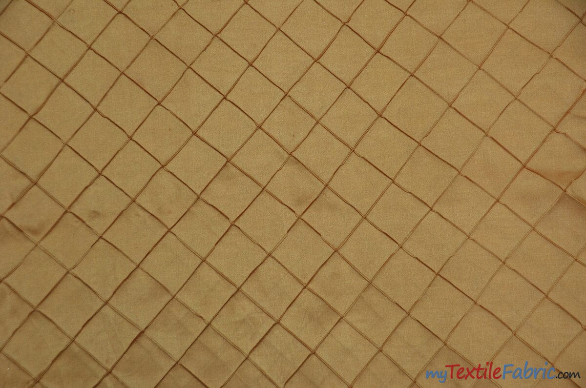 Taffeta Pintuck Fabric | 2"x2" Diamond | Diamond Taffeta Fabric | 54" Wide | Multiple Colors | Fabric mytextilefabric Yards Gold 