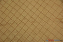 Taffeta Pintuck Fabric | 2"x2" Diamond | Diamond Taffeta Fabric | 54" Wide | Multiple Colors | Fabric mytextilefabric Yards Gold 