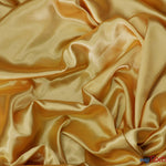 Load image into Gallery viewer, Charmeuse Satin Fabric | Silky Soft Satin | 60&quot; Wide | Wholesale Bolt Only | Multiple Colors | Fabric mytextilefabric Bolts Gold 
