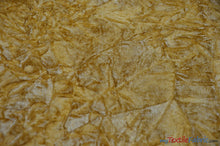 Load image into Gallery viewer, Crushed Triple Velvet | Crush Velvet Fabric | 45&quot; Wide | Original Crushed Plush Velvet | Multiple Colors | Fabric mytextilefabric Yards Gold 