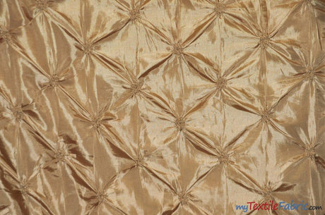 Pinwheel Taffeta Fabric | Button Taffeta Fabric | 48" Wide | Multiple Colors | Fabric mytextilefabric Yards Gold 