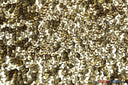 Gatsby Sequins Fabric | 6mm Flat Sewn Sequins on Mesh | 52" Wide | Multiple Colors | Fabric mytextilefabric Yards Gold 
