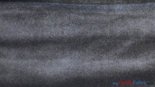 Load image into Gallery viewer, Royal Velvet Fabric | Soft and Plush Non Stretch Velvet Fabric | 60&quot; Wide | Apparel, Decor, Drapery and Upholstery Weight | Multiple Colors | Wholesale Bolt | Fabric mytextilefabric Bolts Grey 