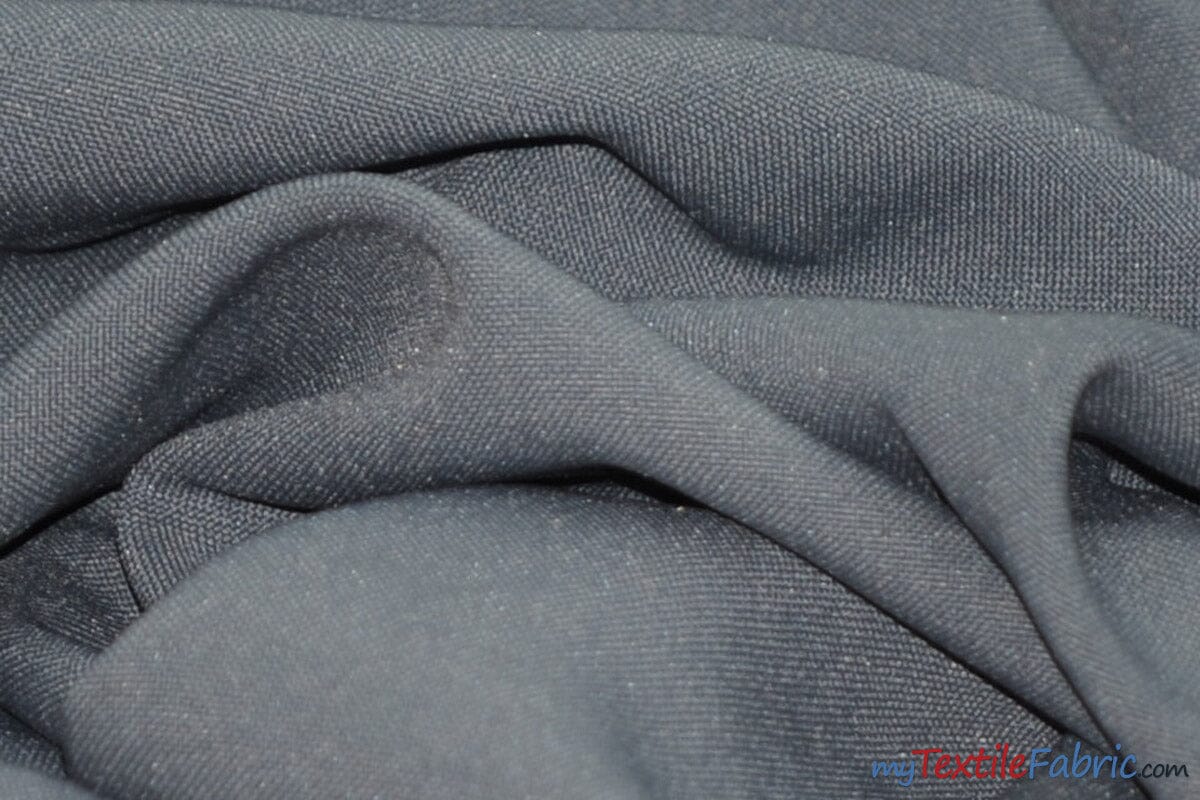 Scuba Double Knit Fabric | Basic Wrinkle Free Polyester Fabric with Mechanical Stretch | 60" Wide | Multiple Colors | Poly Knit Fabric | Fabric mytextilefabric Yards Grey 