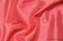 Load image into Gallery viewer, Shantung Satin Fabric | Satin Dupioni Silk Fabric | 60&quot; Wide | Multiple Colors | Sample Swatch | Fabric mytextilefabric Sample Swatches Guava 
