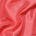 Load image into Gallery viewer, Shantung Satin Fabric | Satin Dupioni Silk Fabric | 60&quot; Wide | Multiple Colors | Sample Swatch | Fabric mytextilefabric Sample Swatches Guava 
