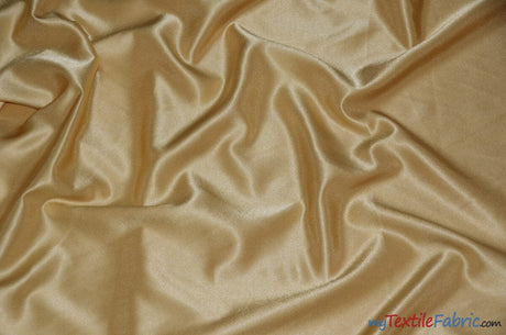 Crepe Back Satin | Korea Quality | 60" Wide | Continuous Yards | Multiple Colors | Fabric mytextilefabric Yards Honey 