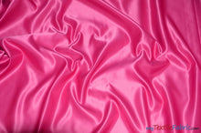 Load image into Gallery viewer, L&#39;Amour Satin Fabric | Polyester Matte Satin | Peau De Soie | 60&quot; Wide | Sample Swatch | Wedding Dress, Tablecloth, Multiple Colors | Fabric mytextilefabric Sample Swatches Hot Pink 