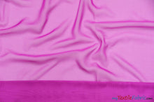 Load image into Gallery viewer, Chiffon Fabric | Super Soft &amp; Flowy | 60&quot; Wide | By the Continuous Yard | Multiple Colors | Fabric mytextilefabric Yards Hot Pink 