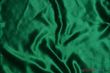 Bridal Satin Fabric | Shiny Bridal Satin | 60" Wide | Multiple Colors | Continuous Yards | Fabric mytextilefabric Yards Hunter Green 