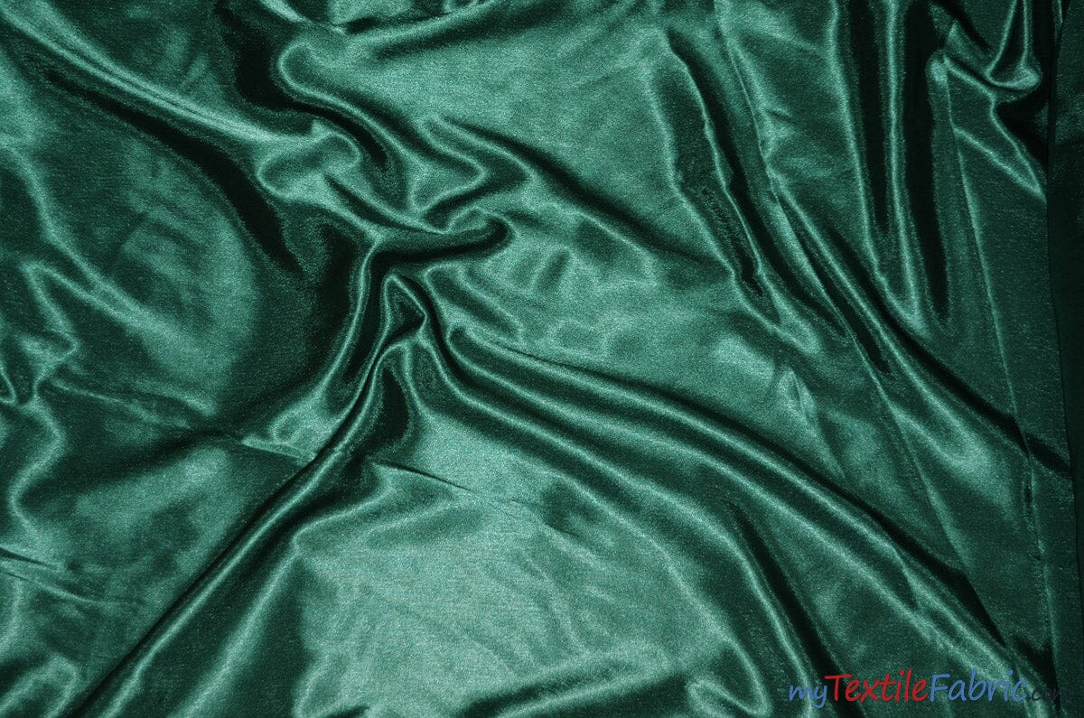 Crepe Back Satin | Korea Quality | 60" Wide | Continuous Yards | Multiple Colors | Fabric mytextilefabric Yards Hunter Green 