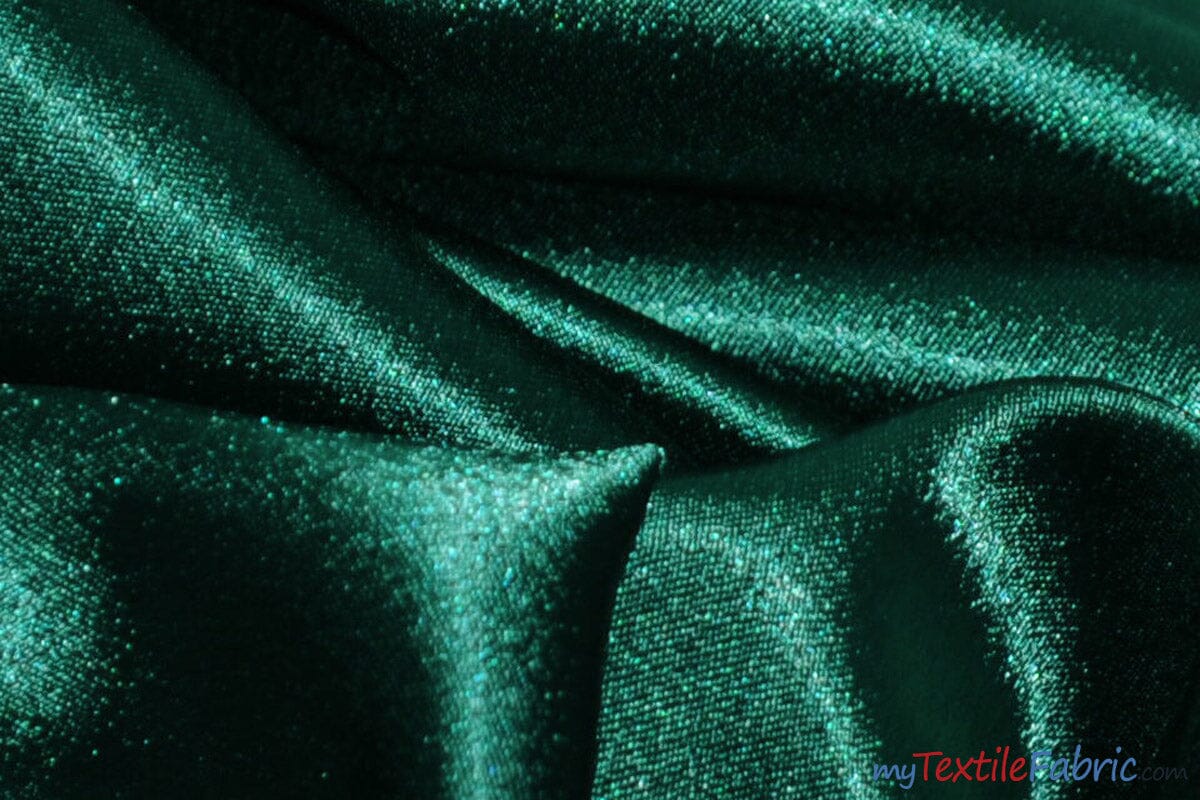 Superior Quality Crepe Back Satin | Japan Quality | 60" Wide | Continuous Yards | Multiple Colors | Fabric mytextilefabric Yards Hunter Green 