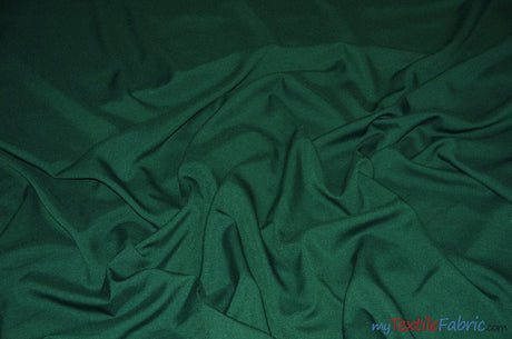 Extra Wide Polyester Fabric | 120" Wide Polyester Fabric | 120" Polypoplin for Tablecloths, Drapery, and Curtains | Fabric mytextilefabric Yards Hunter Green 