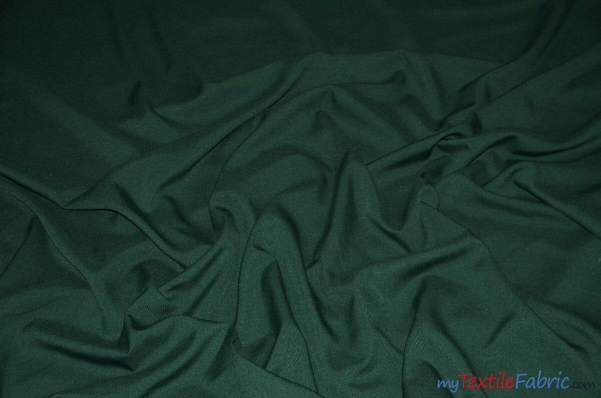 60" Wide Polyester Fabric Sample Swatches | Visa Polyester Poplin Sample Swatches | Basic Polyester for Tablecloths, Drapery, and Curtains | Fabric mytextilefabric Sample Swatches Hunter Green 