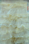 Organza Ruffled Mesh Fabric | Layered Ruffle Mesh Fabric | 57" Wide | Multiple Colors | Fabric mytextilefabric Yards Ivory Taupe 