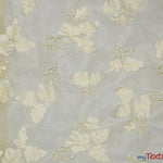 Load image into Gallery viewer, Applique Organza Yards / Champagne Fabric
