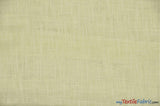 Extra Wide Faux Sheer Linen | Imitation Sheer Linen for Drapery | 108" Wide | Multiple Colors | Fabric mytextilefabric Yards Ivory 