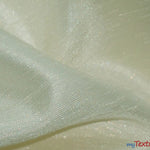 Load image into Gallery viewer, Shantung Satin Fabric | Satin Dupioni Silk Fabric | 60&quot; Wide | Multiple Colors | Wholesale Bolt | Fabric mytextilefabric Bolts Ivory 
