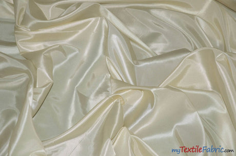 Stretch Taffeta Fabric | 60" Wide | Multiple Solid Colors | Sample Swatch | Costumes, Apparel, Cosplay, Designs | Fabric mytextilefabric Sample Swatches Ivory 