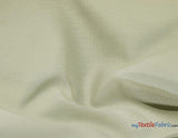 Rustic Linen Fabric | Imitation Linen Fabric | Faux Linen Fabric | 58" Wide | 5 Colors | Fabric mytextilefabric Yards Ivory 