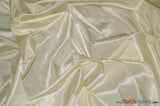 Taffeta Fabric | Two Tone Taffeta Fabric | Non Stretch Taffeta | 60" Wide | Multiple Solid Colors | Continuous Yards | Fabric mytextilefabric Yards Ivory 