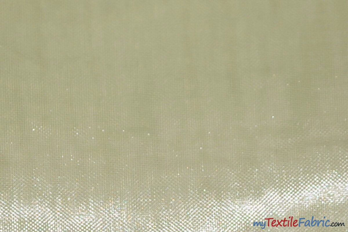 Soft and Smooth Mirror Organza Fabric | 60" Wide | Wholesale Bolt | Multiple Colors | Fabric mytextilefabric Bolts Ivory 