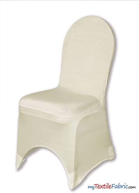 120 Pieces White Chair Covers Stretch Spandex Chair Cover and