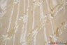 Forest Taffeta Embroidery | Hanging Leaf Taffeta | 54" Wide | Multiple Colors | Fabric mytextilefabric Yards Ivory 