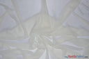 Two Tone Chiffon Fabric | Iridescent Chiffon Fabric | 60" Wide | Clean Edge | Multiple Colors | Continuous Yards | Fabric mytextilefabric Yards Ivory (off-white) 