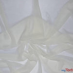 Load image into Gallery viewer, Two Tone Chiffon Fabric | Iridescent Chiffon Fabric | 60&quot; Wide | Clean Edge | Multiple Colors | Sample Swatches | Fabric mytextilefabric Sample Swatches Ivory (off-white) 
