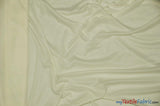 Interlock 70 Denier Polyester | Stretch Lining | Polyester Knit Lining | 60" | White Ivory Black | Fabric mytextilefabric Yards Ivory 