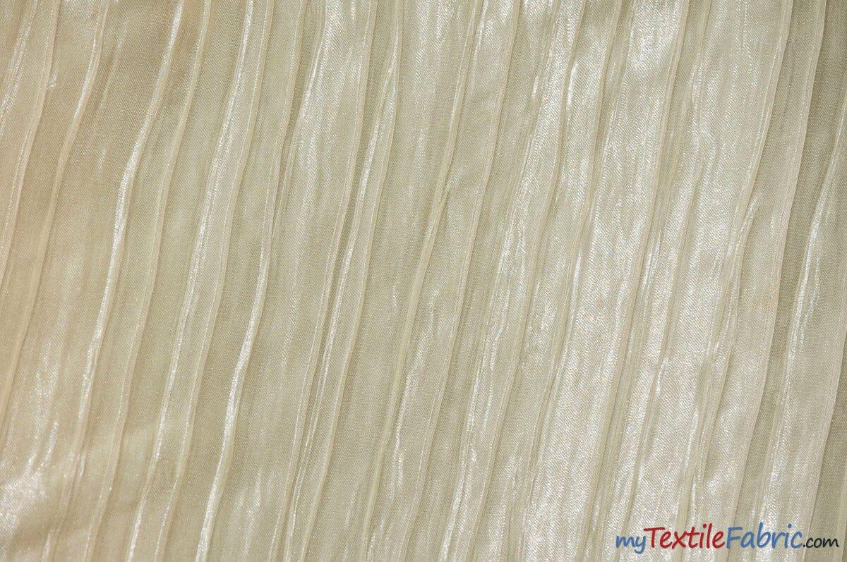 Extra Wide Italian Crush Satin | 108" Wide | Multiple Colors | Fabric mytextilefabric Yards Ivory 