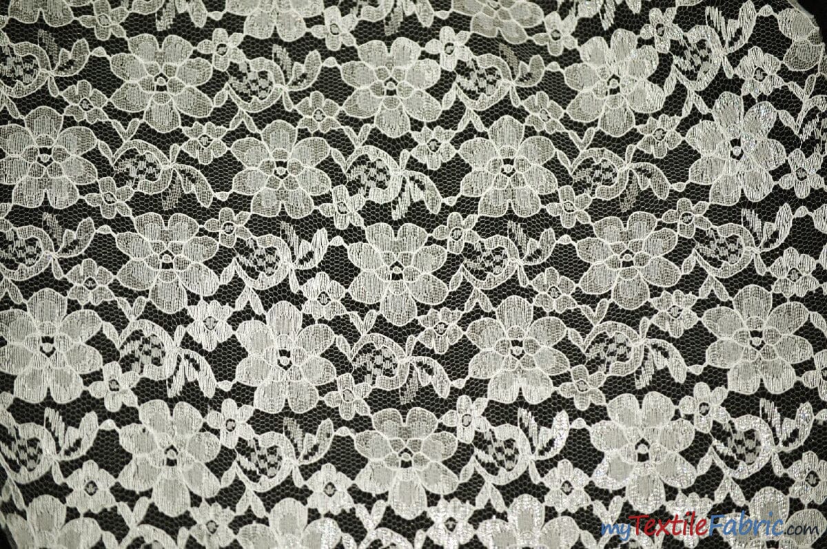 Raschel Lace Fabric | 60" Wide | Vintage Lace Fabric | Bridal Lace, Decoration, Curtain, Tablecloth | Boutique Lace Fabric | Floral Lace Fabric | Fabric mytextilefabric Yards Ivory 