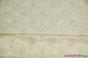 Sparkle Organza Fabric | Glitter Beads on Organza Fabric | 58" Wide | Fabric mytextilefabric Yards Ivory 