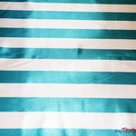 Load image into Gallery viewer, 2.5&quot; Stripe Satin Fabric | Soft Satin Stripe Charmeuse Fabric | 60&quot; Wide | Multiple Colors | Fabric mytextilefabric Bolts Jade 2.5 Inch Stripe 
