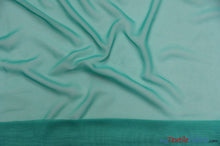 Load image into Gallery viewer, Chiffon Fabric | Super Soft &amp; Flowy | 60&quot; Wide | By the Continuous Yard | Multiple Colors | Fabric mytextilefabric Yards Jade 