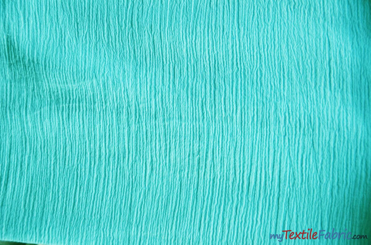 100% Cotton Gauze Fabric | Soft Lightweight Cotton Muslin | 48" Wide | Sample Swatch | Fabric mytextilefabric Sample Swatches Jade 