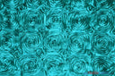 Rosette Satin Fabric | Wedding Satin Fabric | 54" Wide | 3d Satin Floral Embroidery | Multiple Colors | Continuous Yards | Fabric mytextilefabric Yards Jade 