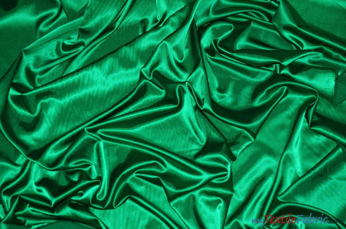 Charmeuse Satin Fabric | Silky Soft Satin | 60" Wide | Continuous Yards | Multiple Colors | Fabric mytextilefabric Yards Jade 