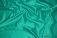Load image into Gallery viewer, Stretch Matte Satin Peau de Soie Fabric | 60&quot; Wide | Stretch Duchess Satin | Stretch Dull Lamour Satin for Bridal, Wedding, Costumes, Bridesmaid Dress Fabric mytextilefabric Yards Jade 