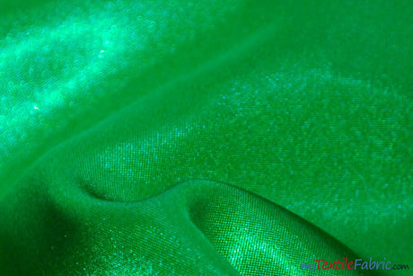 Bridal Satin Fabric | Shiny Bridal Satin | 60" Wide | Sample Swatch | Fabric mytextilefabric Sample Swatches Kelly Green 