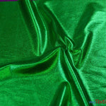 Load image into Gallery viewer, Metallic Foil Spandex Lame | Stretch Metallic Lame | Spandex Lame Fabric | All Over Foil on Stretch Knit | 60&quot; Wide | Fabric mytextilefabric Yards Kelly Green 
