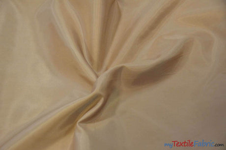 Polyester Lining Fabric | Woven Polyester Lining | 60" Wide | Wholesale Bolt | Imperial Taffeta Lining | Apparel Lining | Tent Lining and Decoration | Fabric mytextilefabric Bolts Khaki 