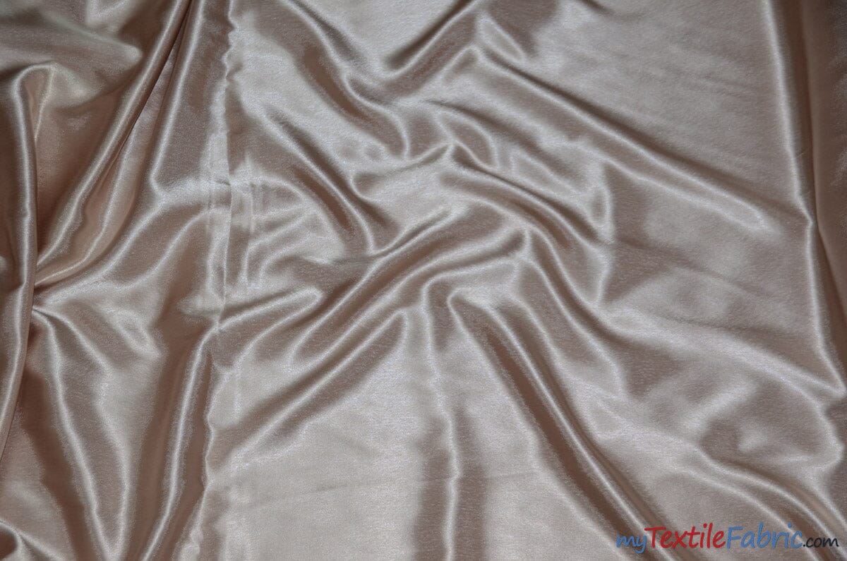 Crepe Back Satin | Korea Quality | 60" Wide | Wholesale Bolt | Multiple Colors | Fabric mytextilefabric Bolts Khaki 