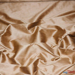 Load image into Gallery viewer, Polyester Silk Fabric | Faux Silk | Polyester Dupioni Fabric | Continuous Yards | 54&quot; Wide | Multiple Colors | Fabric mytextilefabric Yards Khaki 
