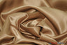 L'Amour Satin Fabric | Polyester Matte Satin | Peau De Soie | 60" Wide | Sample Swatch | Wedding Dress, Tablecloth, Multiple Colors | Fabric mytextilefabric Sample Swatches Khaki 