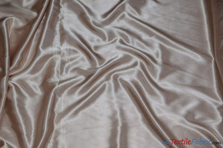 Crepe Back Satin | Korea Quality | 60" Wide | Continuous Yards | Multiple Colors | Fabric mytextilefabric Yards Khaki 