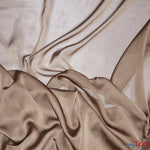 Load image into Gallery viewer, Two Tone Chiffon Fabric | Iridescent Chiffon Fabric | 60&quot; Wide | Clean Edge | Multiple Colors | Wholesale Bolt | Fabric mytextilefabric Bolts Khaki 

