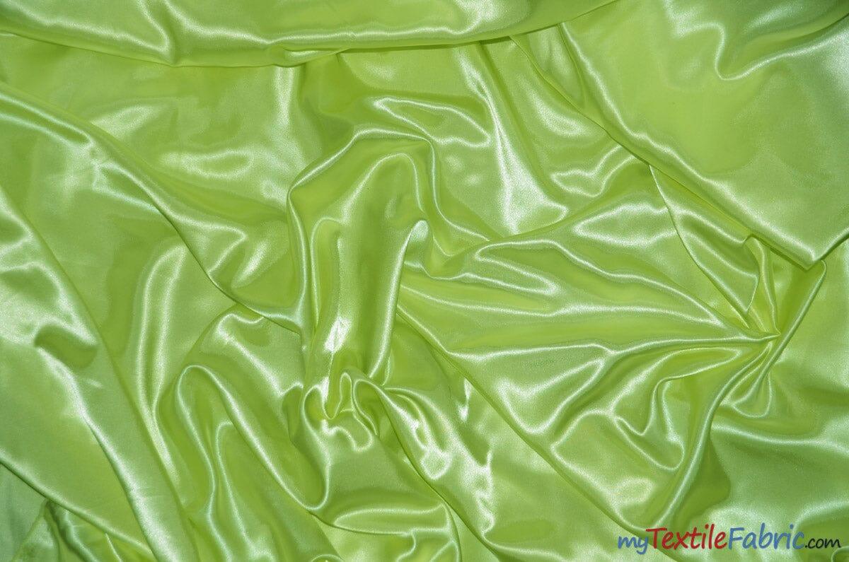 Charmeuse Satin Fabric | Silky Soft Satin | 60" Wide | Wholesale Bolt Only | Multiple Colors | Fabric mytextilefabric Bolts Kiwi 