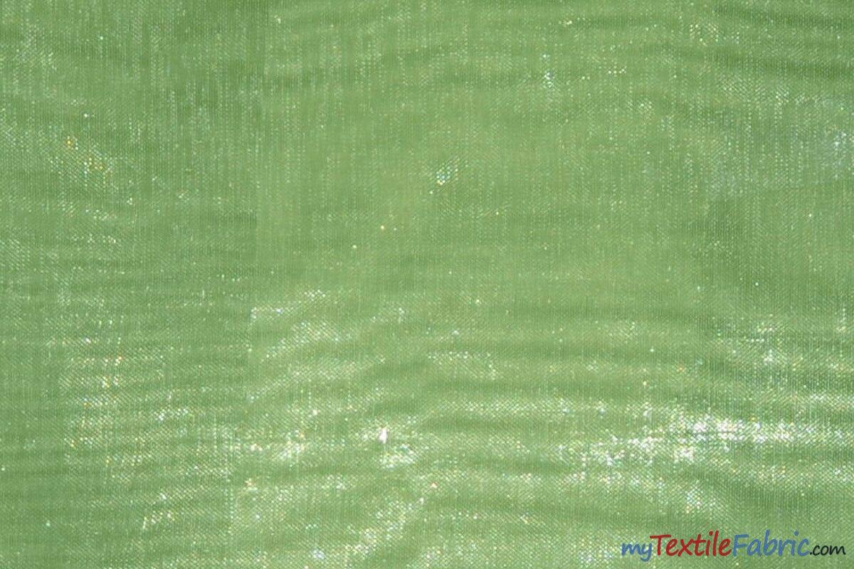 Soft and Smooth Mirror Organza Fabric | 60" Wide | Sample Swatch | Multiple Colors | Fabric mytextilefabric Sample Swatches Kiwi 